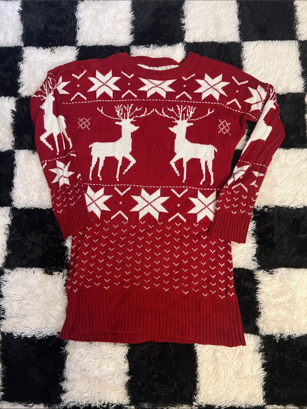 Red Reindeer Knit Sweater